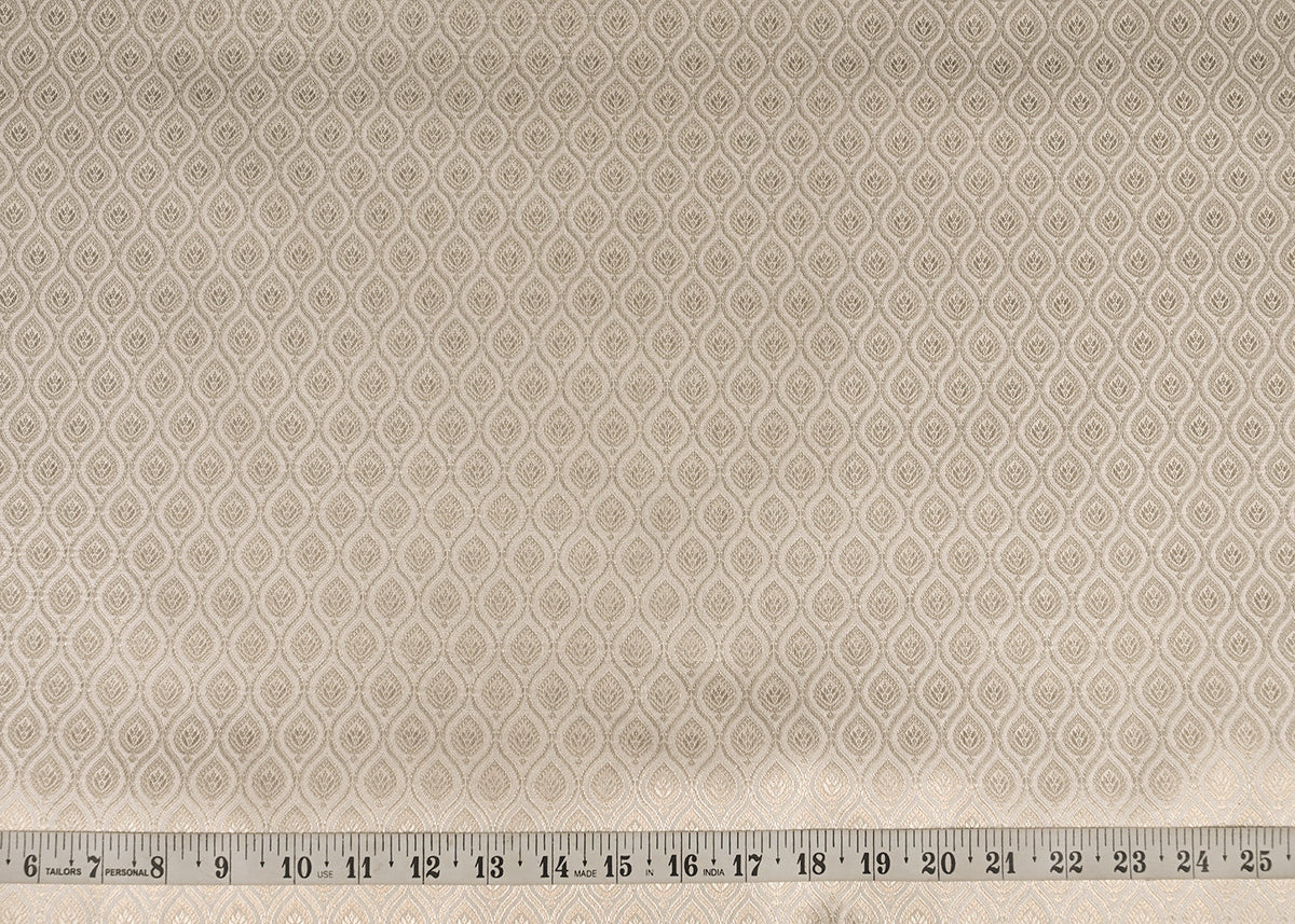 White-Banarasi-Brocade-Fabric-With-All-Over-Silver-And-Golden-Zari-Handloom-22924-measurement-view