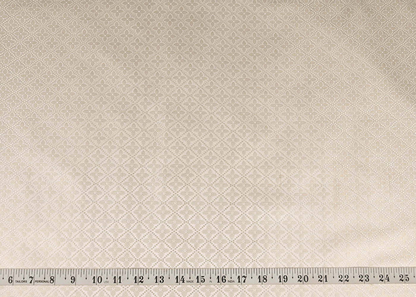White-Banarasi-Brocade-Fabric-With-All-Over-Silver-And-Golden-Zari-Handloom-22929-measurement-view