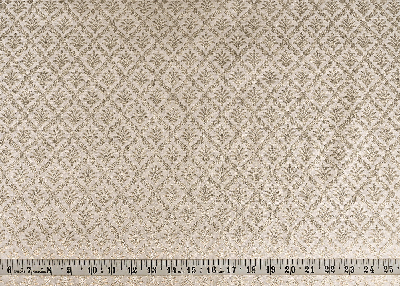 White-Banarasi-Brocade-Fabric-With-All-Over-Silver-And-Golden-Zari-Handloom-22930-measurement-view