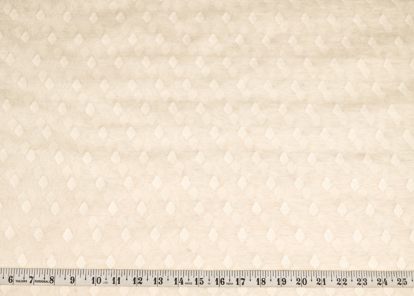 Off-White-Dyeable-Chanderi-Fabric-With-All-Over-Self-Work-22941-measurement-view
