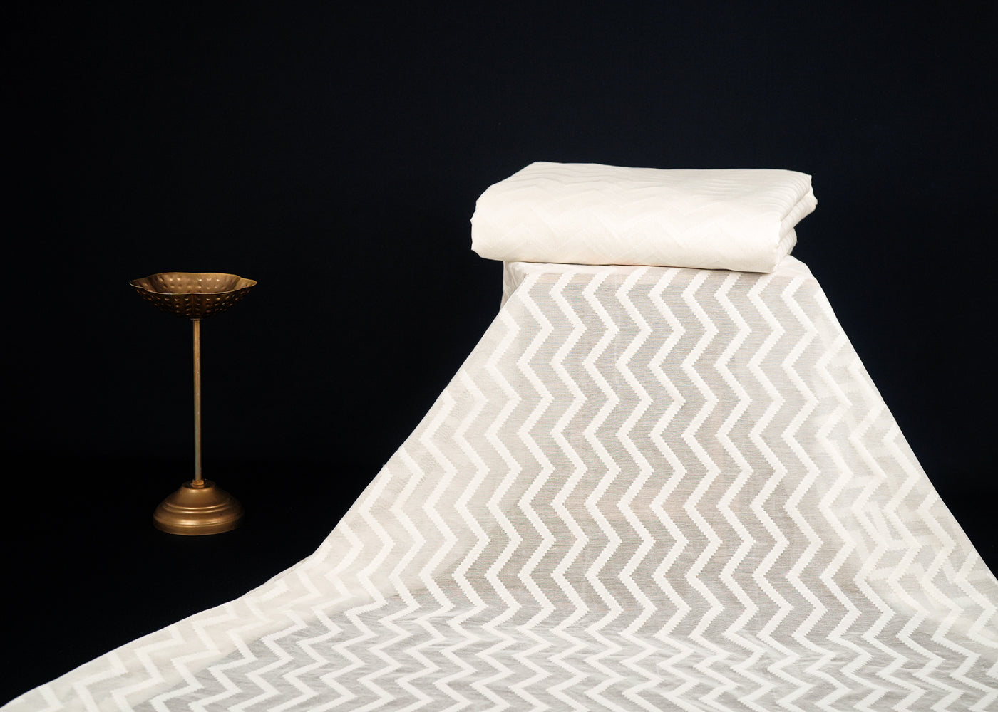 Off-White-Dyeable-Chanderi-Fabric-With-All-Over-Self-Work-22944