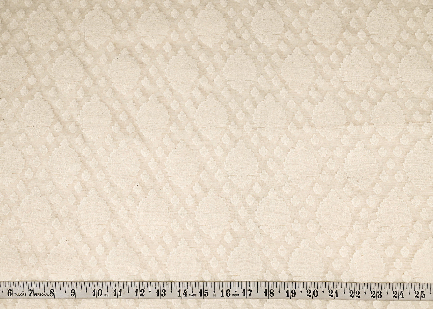 Off-White-Dyeable-Chanderi-Fabric-With-All-Over-Self-Work-22948-measurement-view