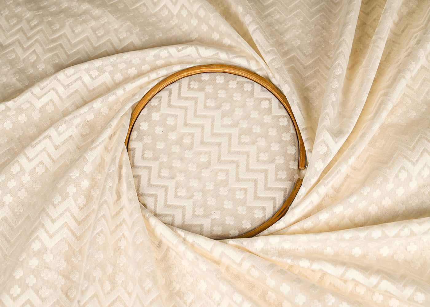 Off-White-Dyeable-Chanderi-Fabric-With-All-Over-Self-Work-22975-close-view