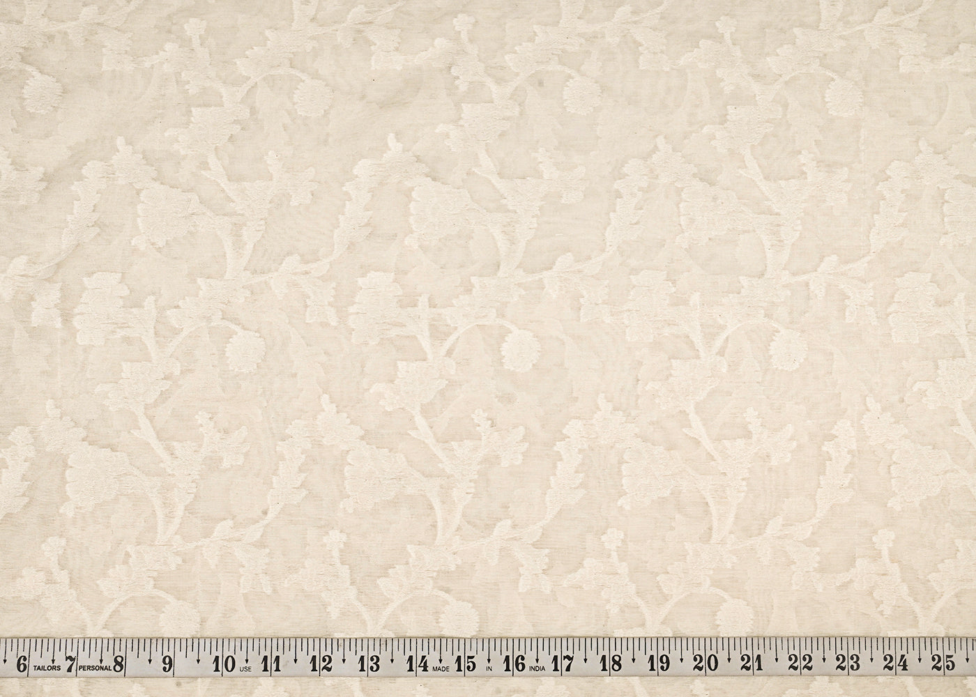 Off-White-Dyeable-Chanderi-Fabric-With-All-Over-Self-Work-22985-measurement-view