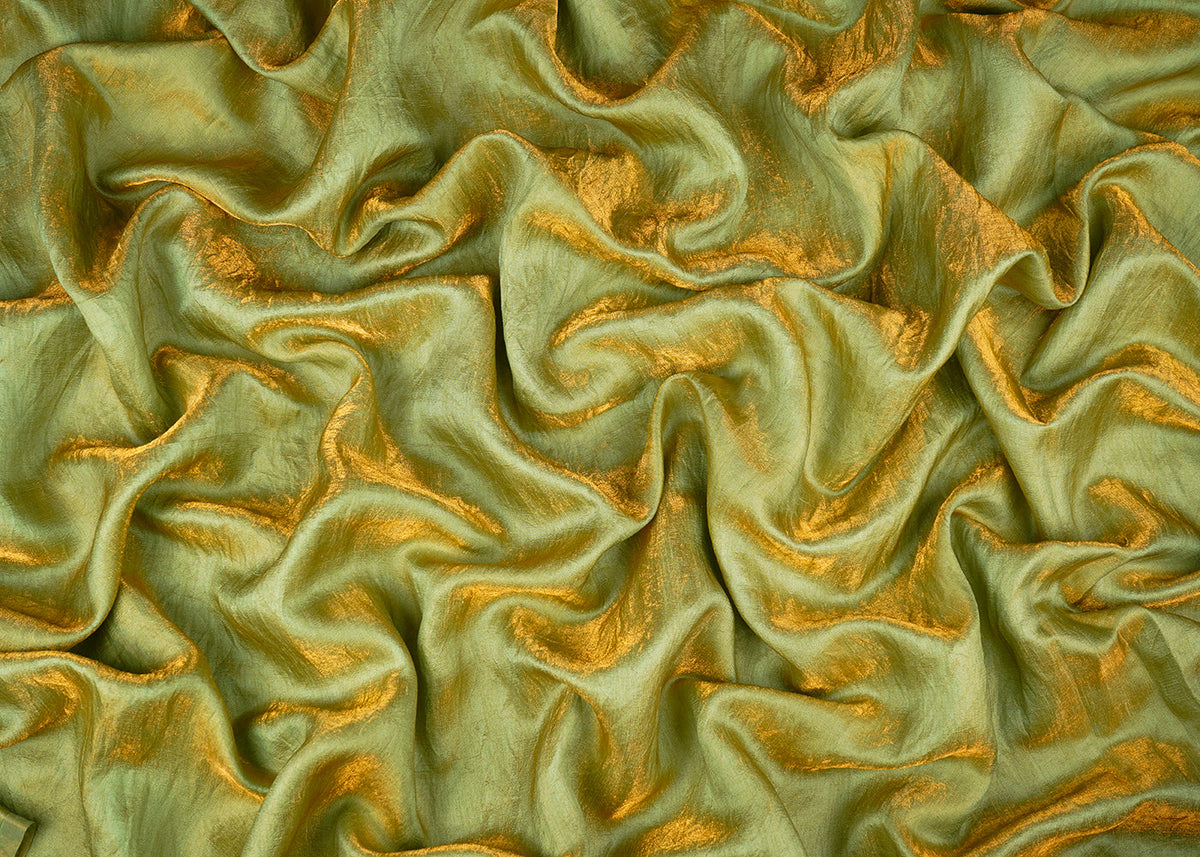 Persian Green Colored Diamond Silk Fabric 22989(103)
