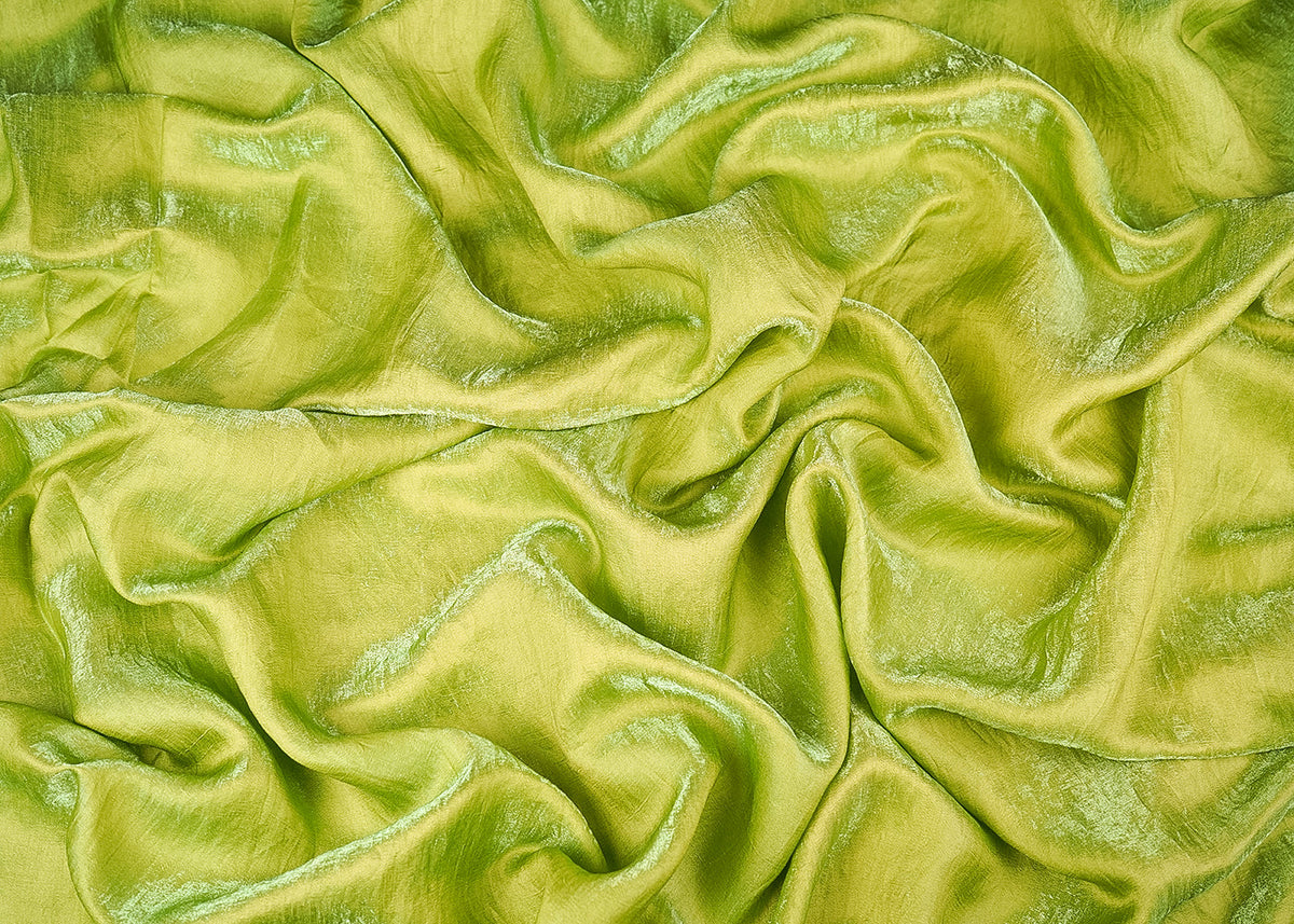 Jade Green Colored Diamond Silk Fabric 22989(106)