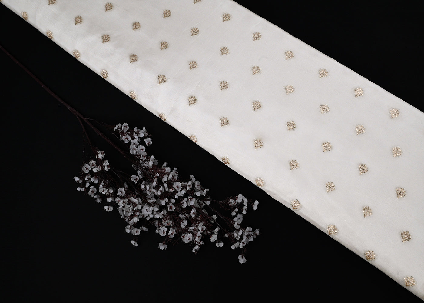 White-Dyeable-Silk-Fabric-With-All-Over-Zari-Handloom-23016