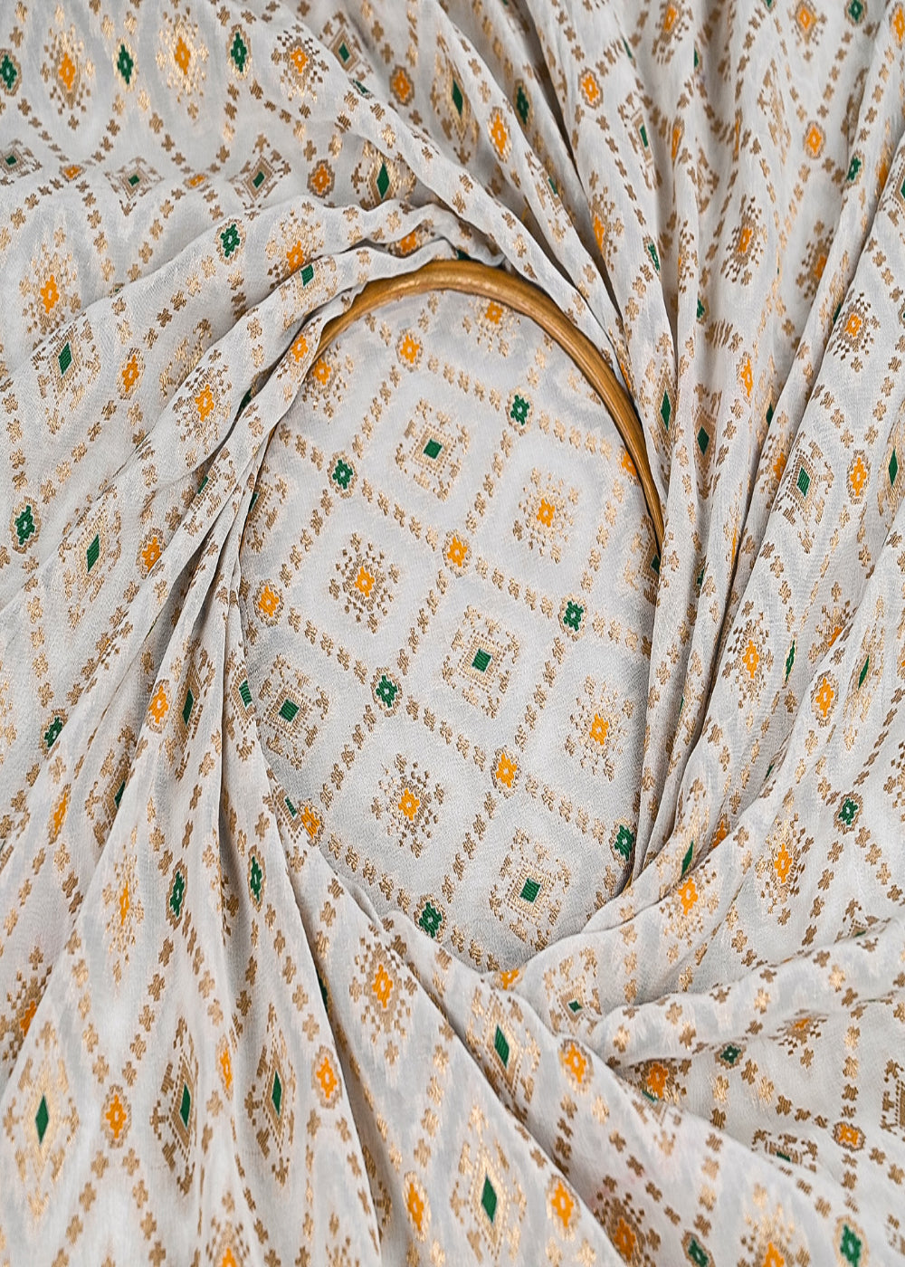 White-Dyeable-Georgette-Fabric-With-All-Over-Thread-And-Zari-Handloom-23025-close-view