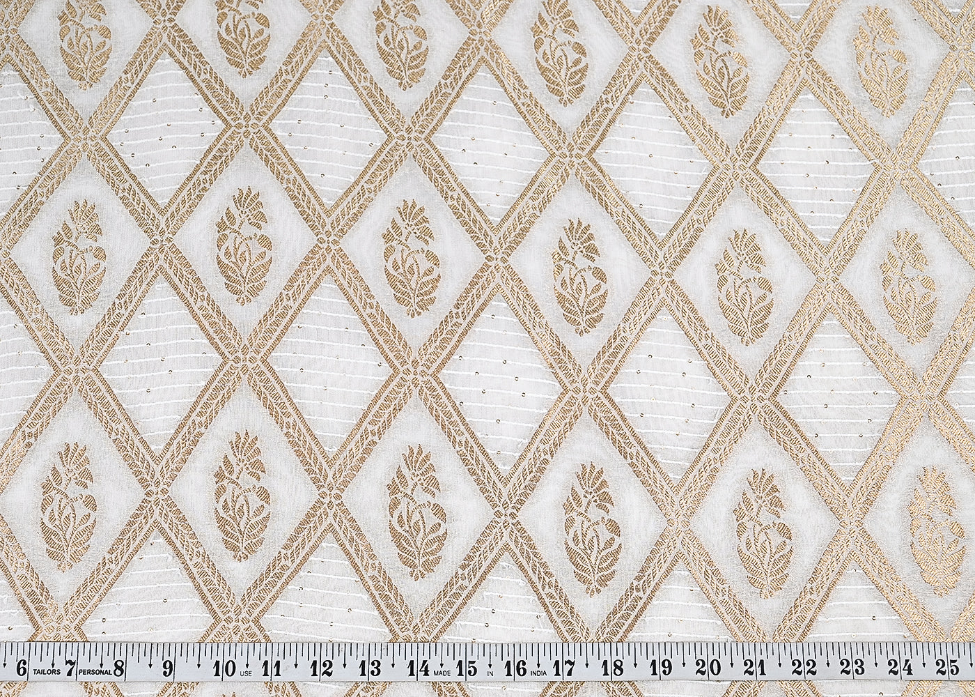 White-Dyeable-Georgette-Fabric-With-All-Over-Zari-Handloom-23028-measurement-view