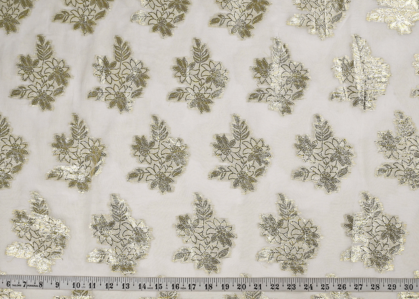 White-Dyeable-Georgette-Fabric-With-All-Over-Golden-Foil-Work-23044-measurement-view