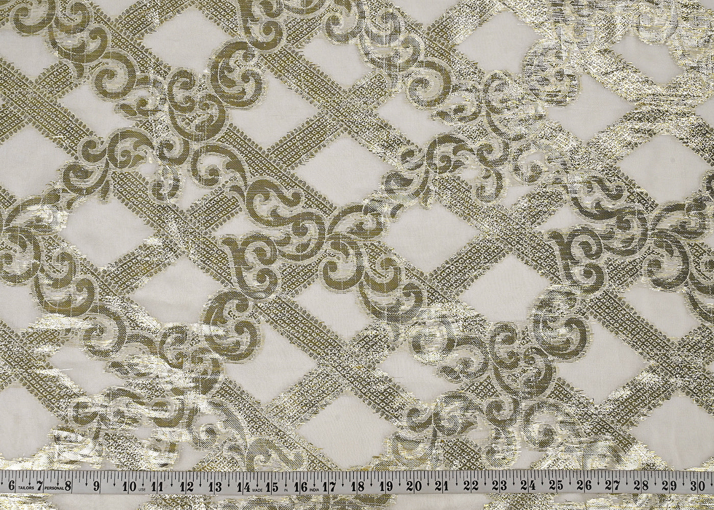 White-Dyeable-Georgette-Fabric-With-All-Over-Golden-Foil-Work-23046-measurement-view