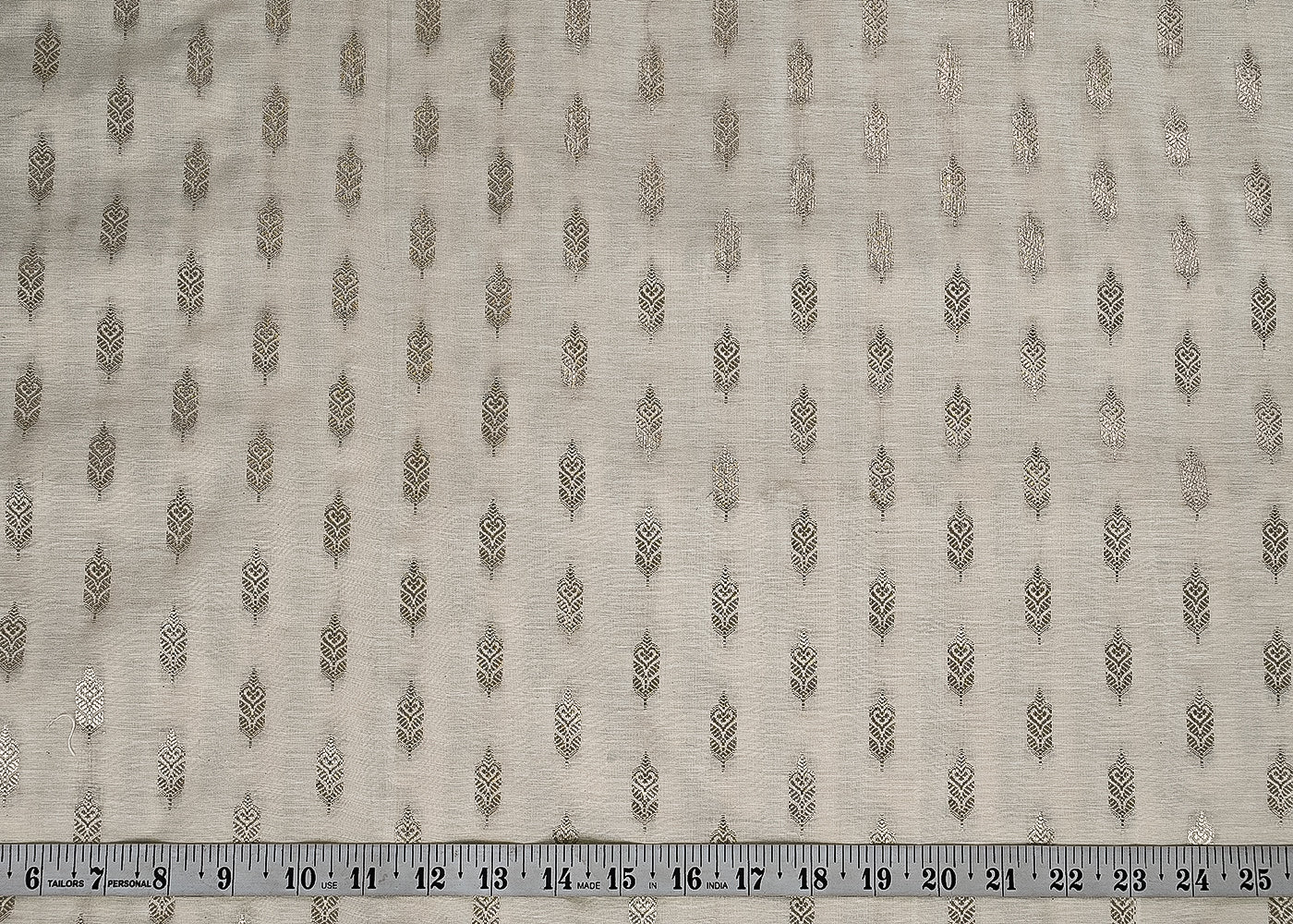 White-Dyeable-Organza-Fabric-With-All-Over-Zari-Handloom-23081-measurement-view