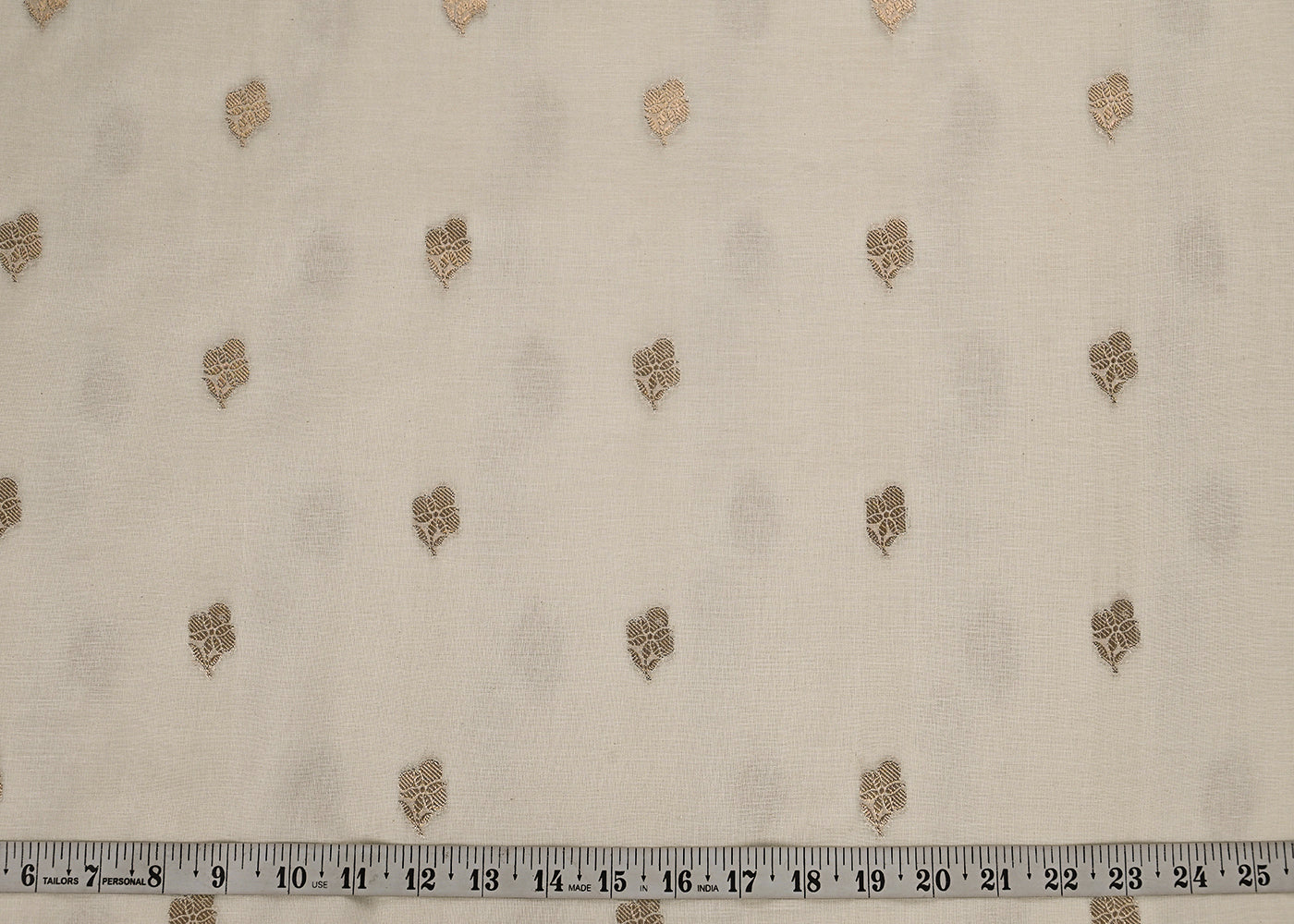White-Dyeable-Chanderi-Fabric-With-All-Over-Zari-Handloom-23090-measruement-view