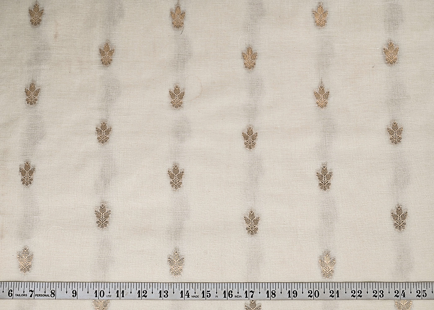 White-Dyeable-Organza-Fabric-With-All-Over-Zari-Handloom-23091-measurement-view