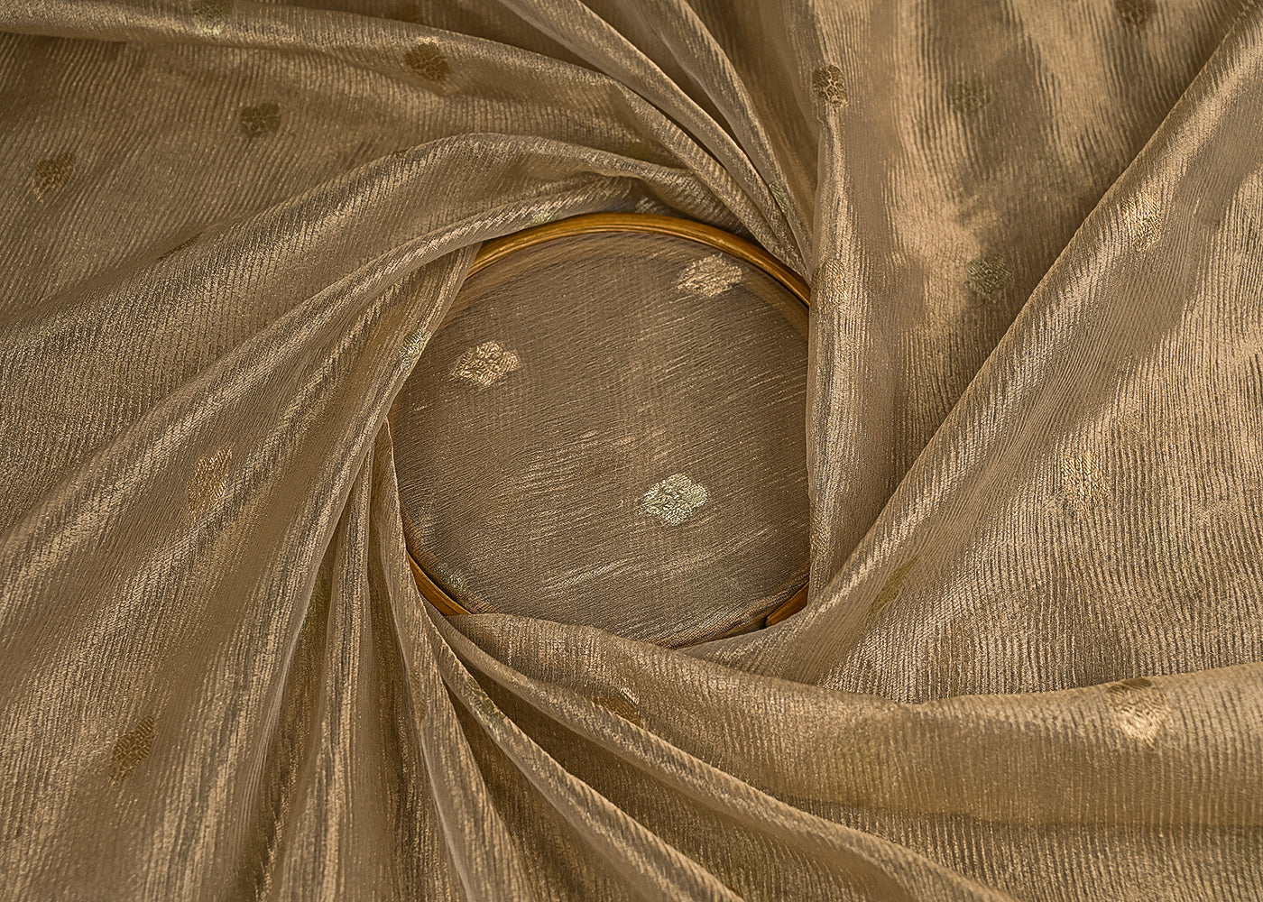 Dull-Gold-Tissue-Fabric-With-All-Over-Zari-Handloom-23094-close-view