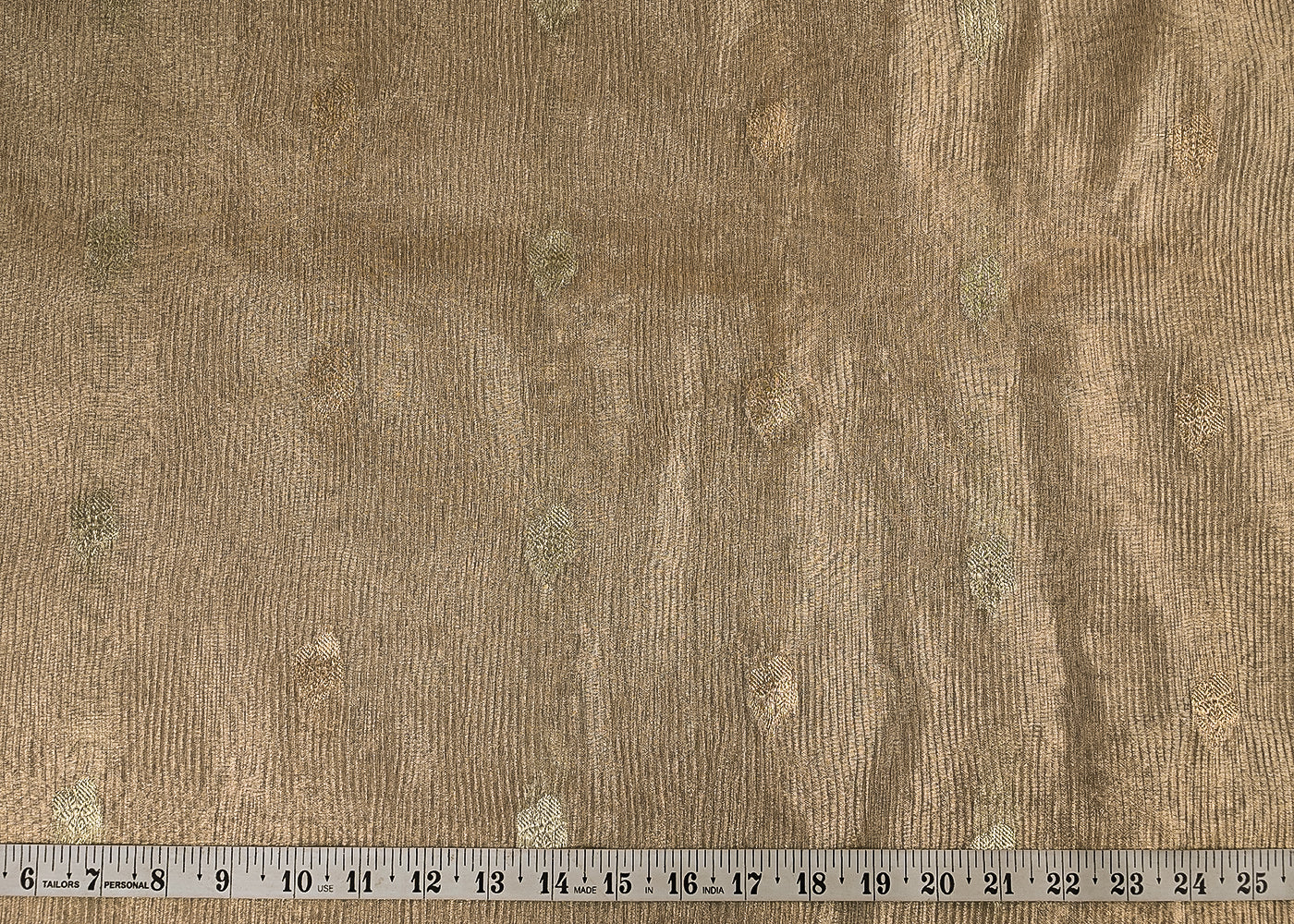 Dull-Gold-Tissue-Fabric-With-All-Over-Zari-Handloom-23094-measurement-view