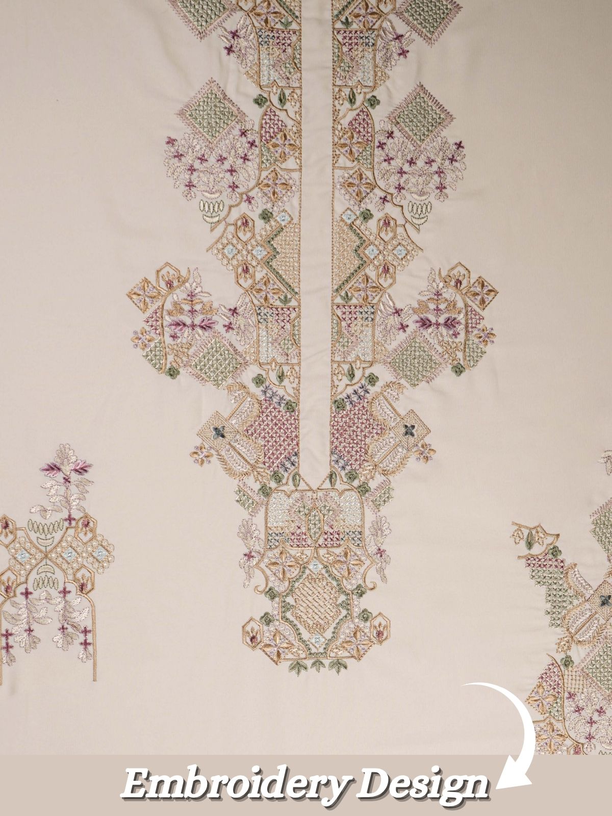 The Kohinoor - Unstitched White Kurta Fabric For Men 23141