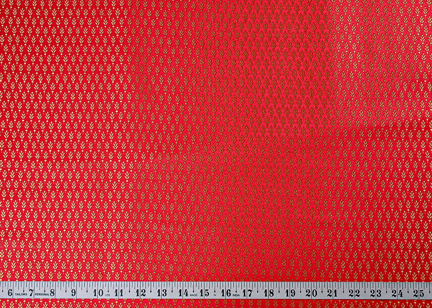 red-banarasi-brocade-fabric-with-all-over-golden-zari-handloom-23168-measurement-view