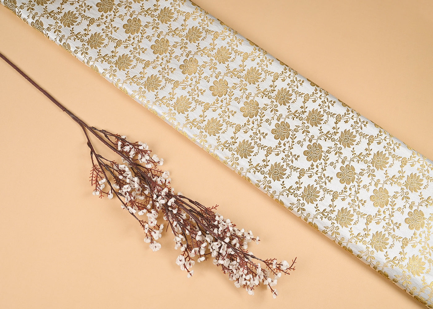 off-white-banarasi-brocade-fabric-with-all-over-golden-zari-handloom-23185
