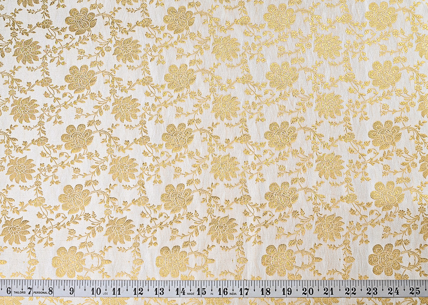 off-white-banarasi-brocade-fabric-with-all-over-golden-zari-handloom-23185-measurement-view