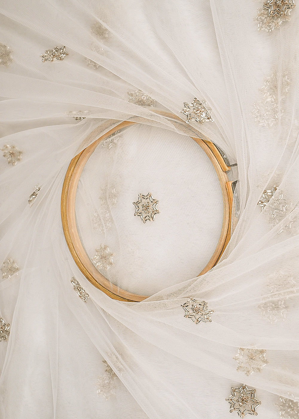 White-Net-Fabric-With-All-Over-Sequins-Katdana-And-Bead-Work-23208-close-view