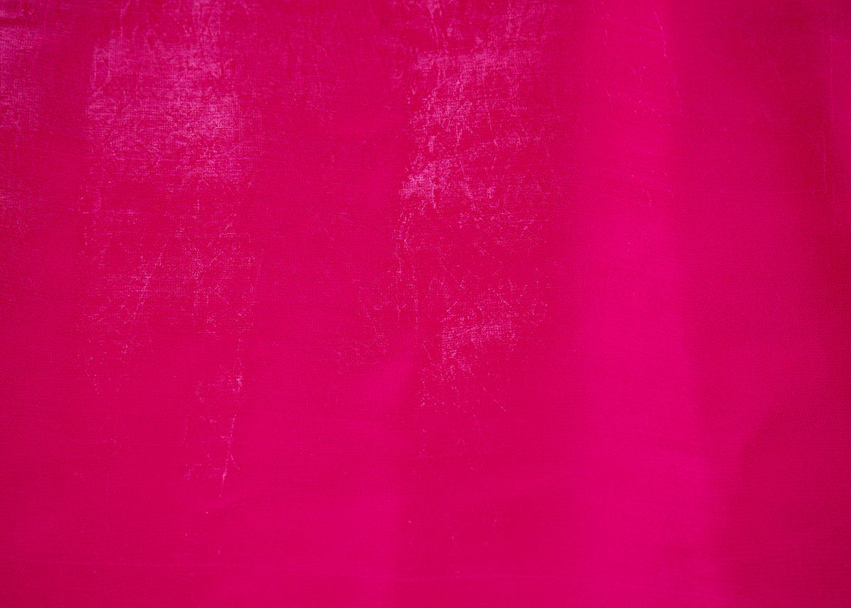 Magenta Colored Organza Satin Fabric 23212(103)