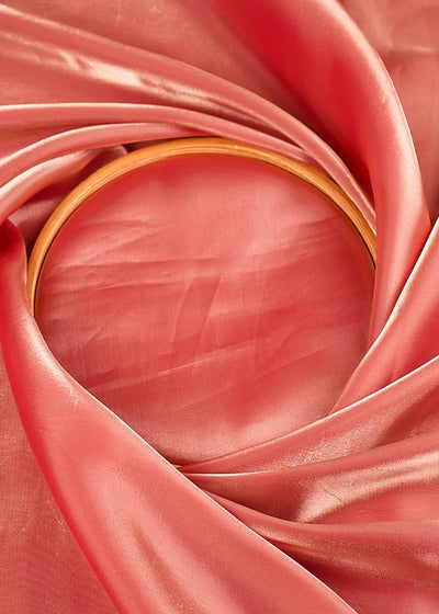 Blush Pink Colored Organza Satin Fabric 23212(110)