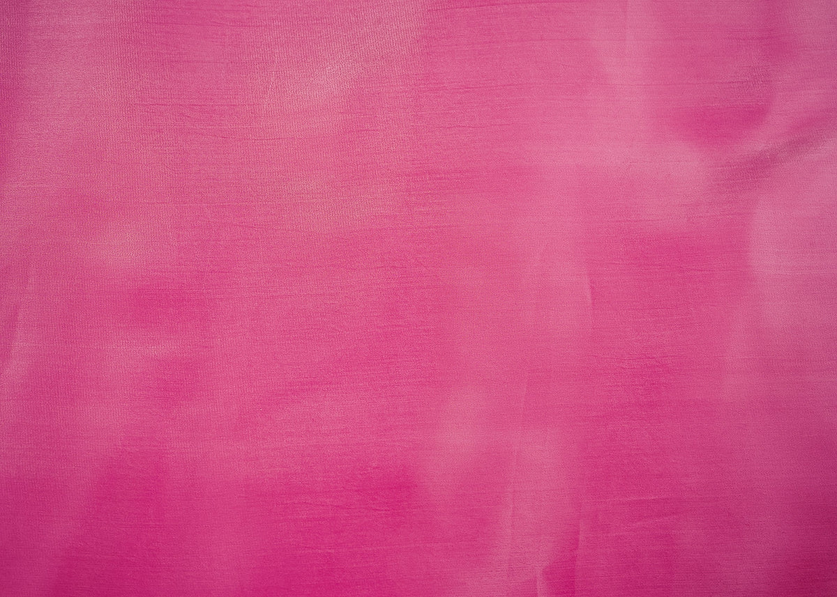Pink Colored Organza Satin Fabric 23212(117)