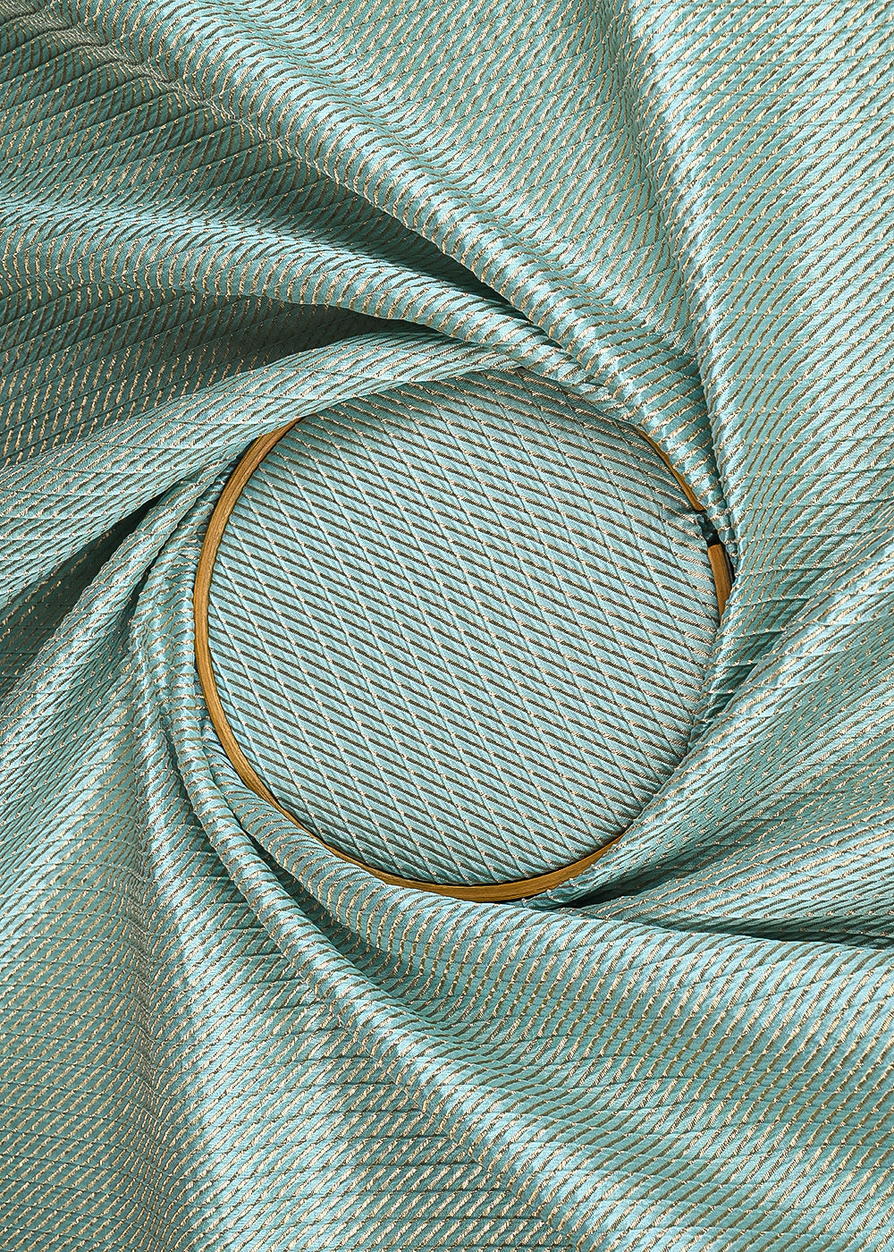 Light-Blue-Banarasi-Silk-Fabric-With-All-Over-Golden-Zari-Handloom-23216-clsoe-view