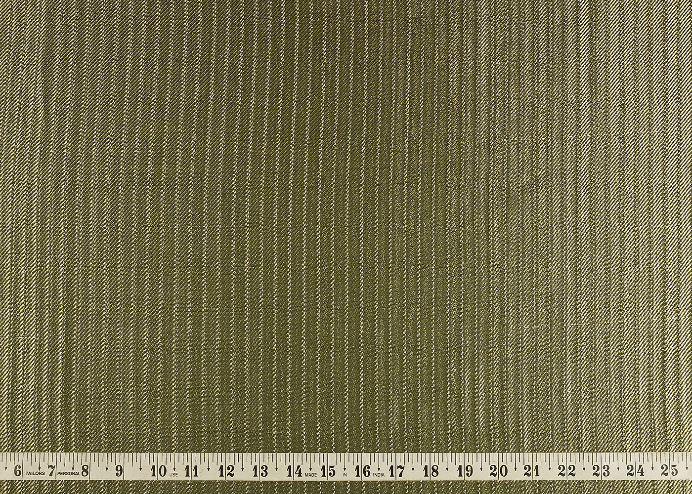Bottle Green Banarasi Silk Fabric With All Over Golden Zari Handloom 23225