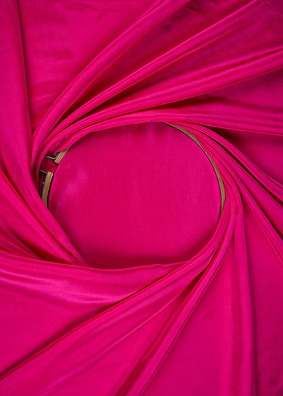 Pink Colored Crepe Fabric 23244(10)