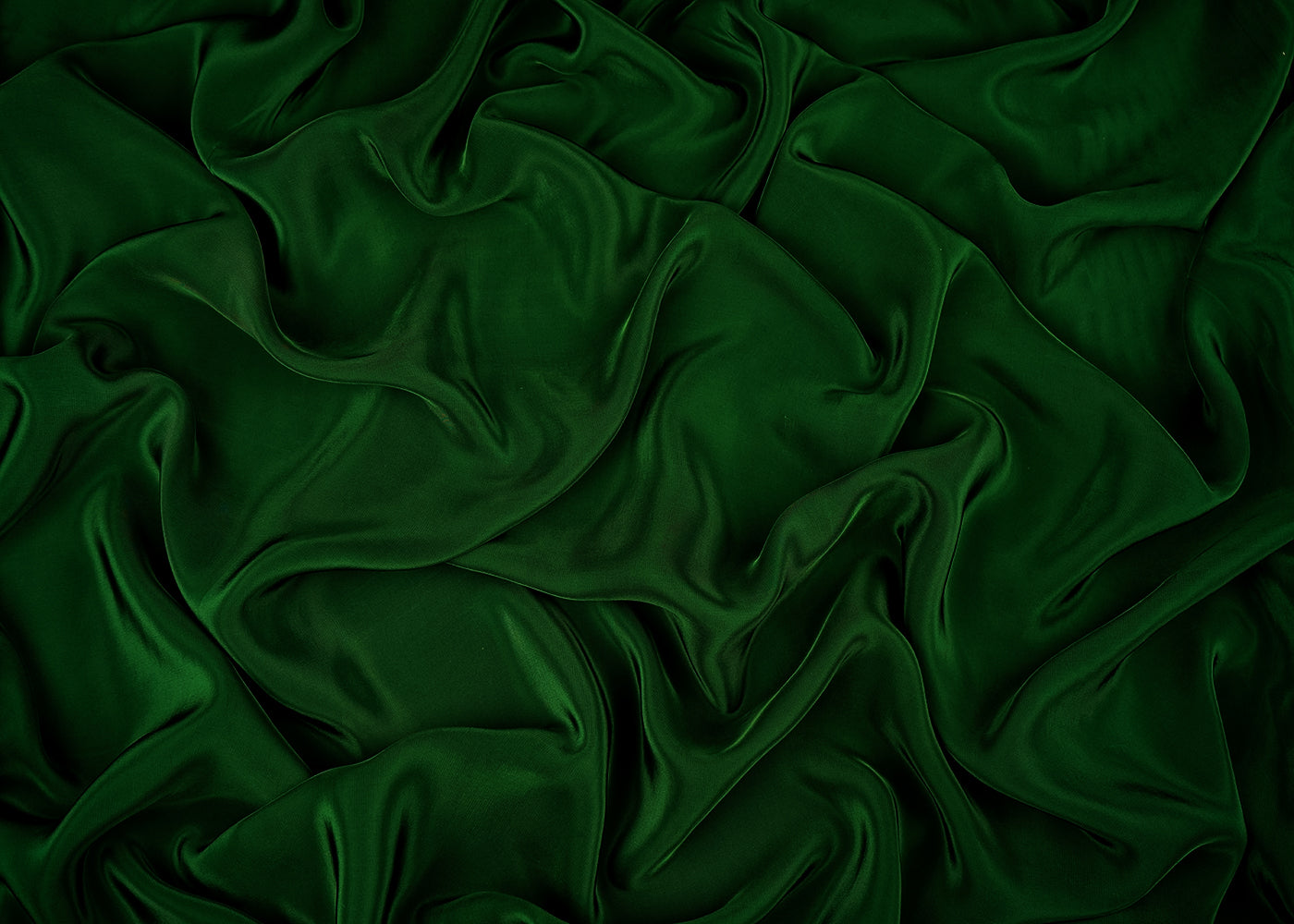 Dark Green Colored Crepe Fabric 23244(15)