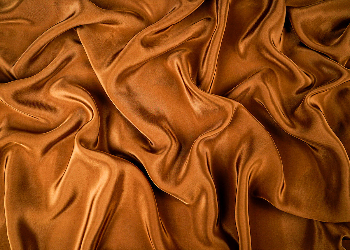 Medium Brown Colored Crepe Fabric 23244(20)