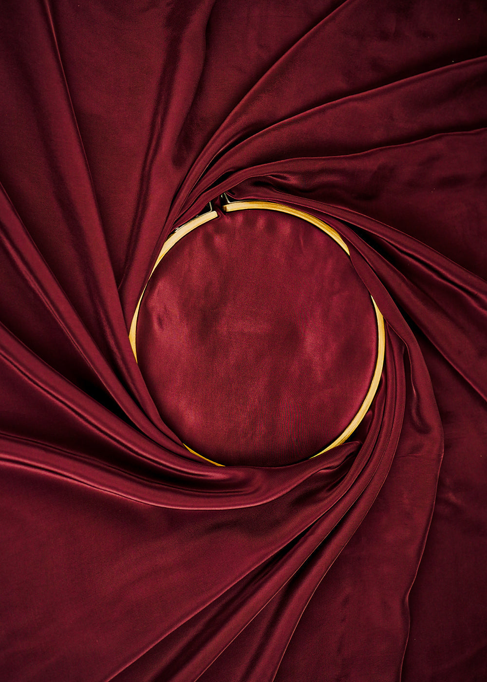 Dark Plum Colored Crepe Fabric 23244(2)
