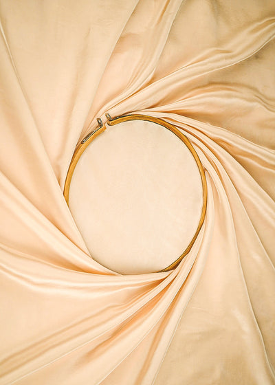 Cream Colored Crepe Fabric 23244(6)