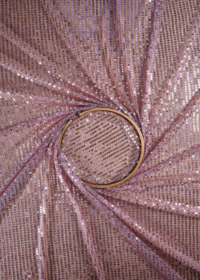 Baby Pink Exclusive Fabric With All Over Sequins Work 23619