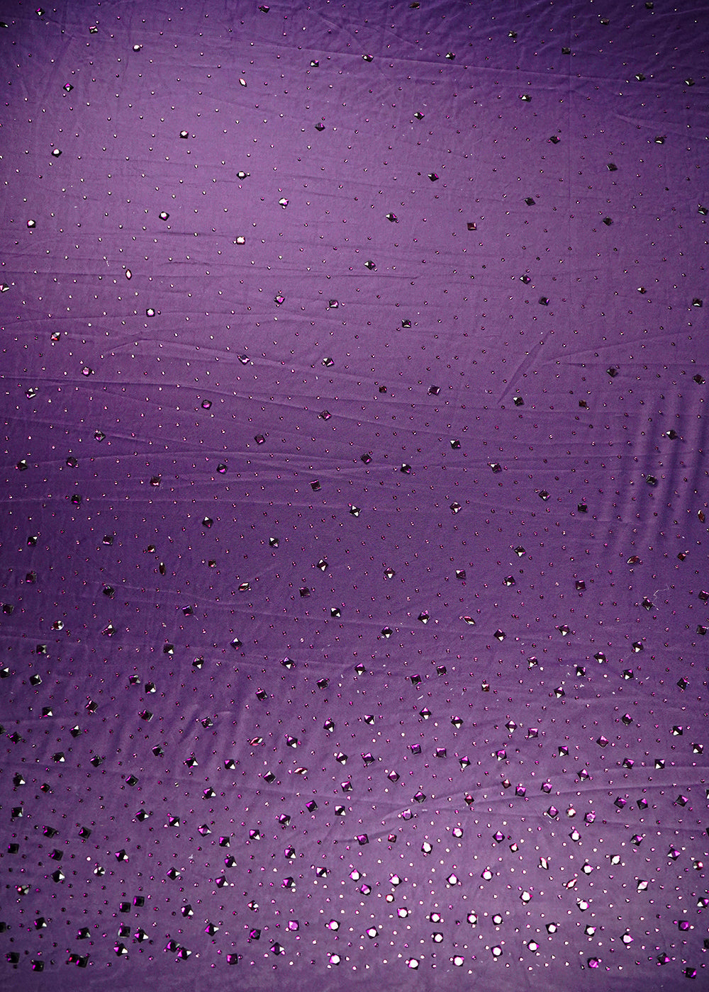 Purple Imported Net Fabric With All Over Stone Work 24024