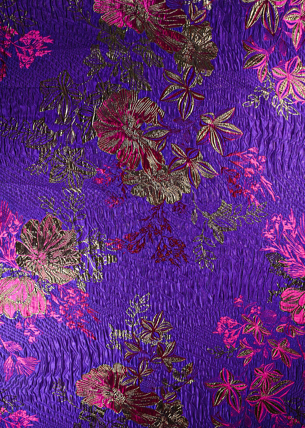 Purple Imported Jacquard Fabric With All Over Embosed Work 24139