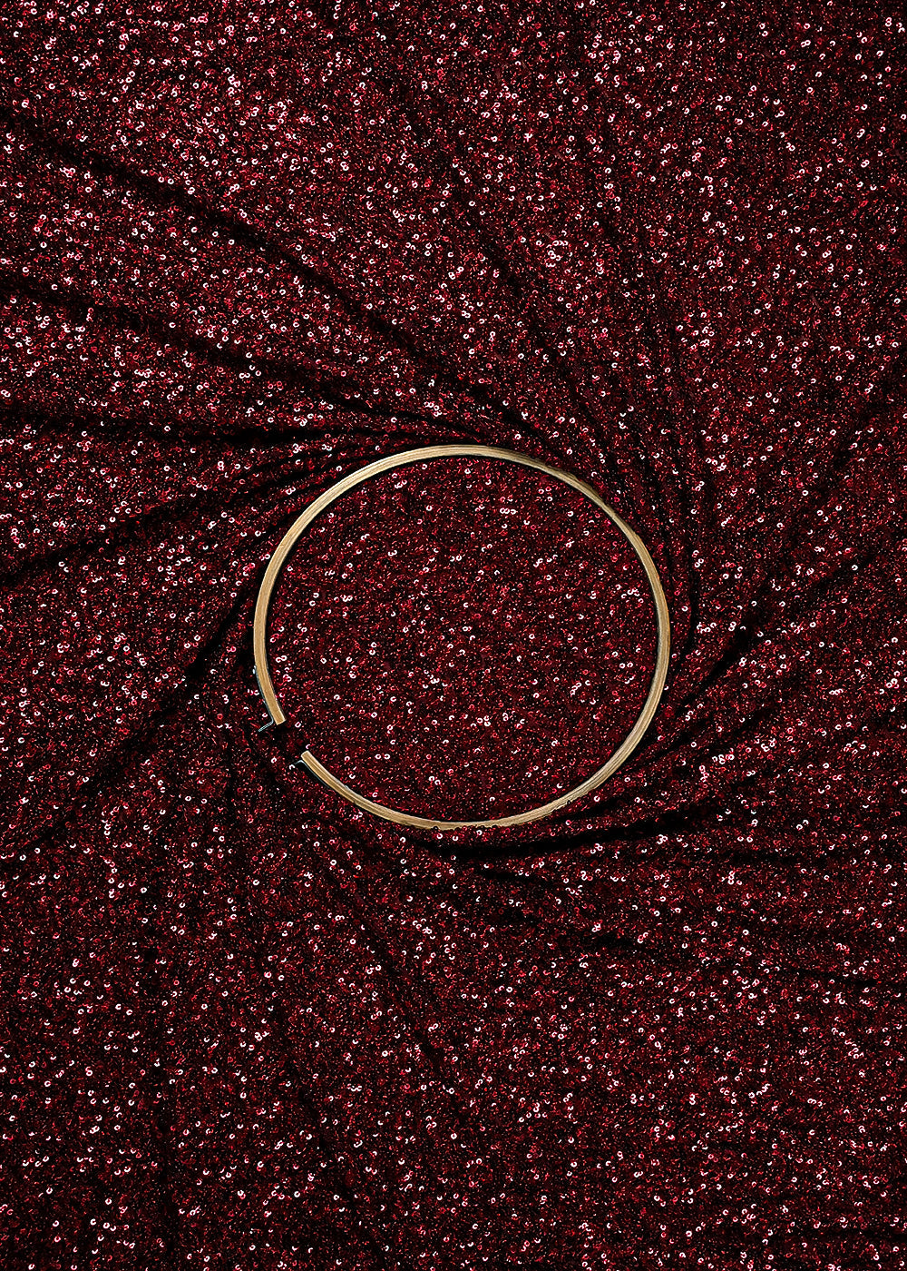 Maroon Imported Net Fabric With All Over Sequins Work 24172