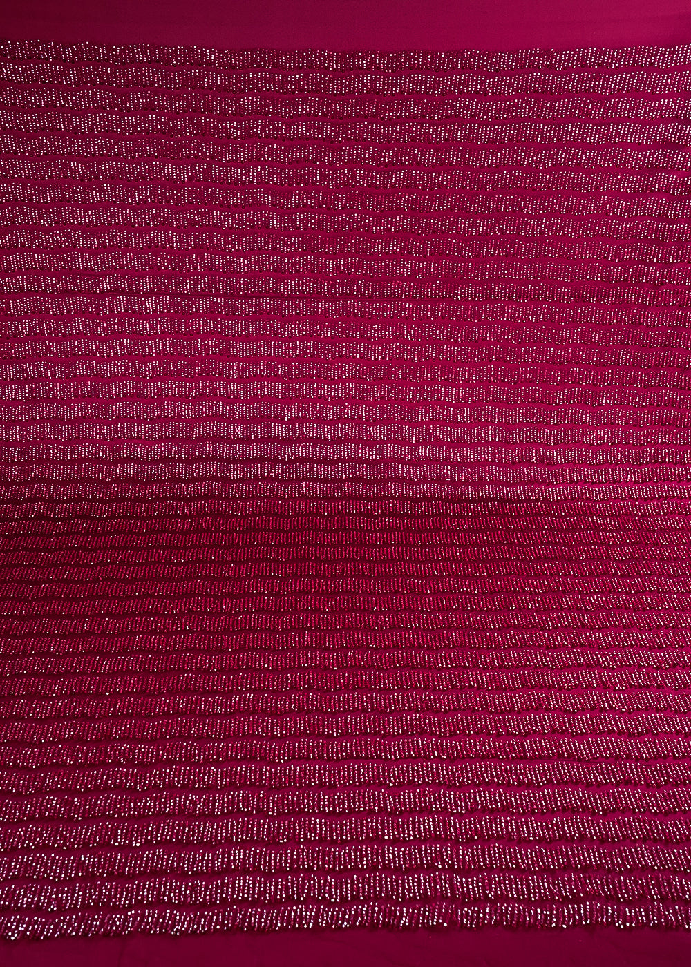 Maroon Imported Net Fabric With All Over Katdana And Pearl Work 24491