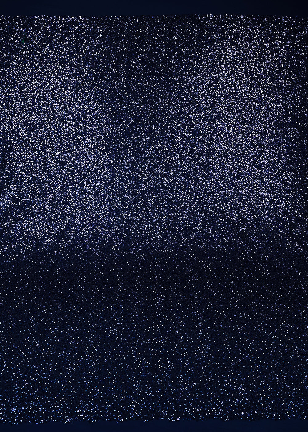 Navy Blue Imported Net Fabric With All Over Sequins, Katdana And Bead Work With One Side Border 25619