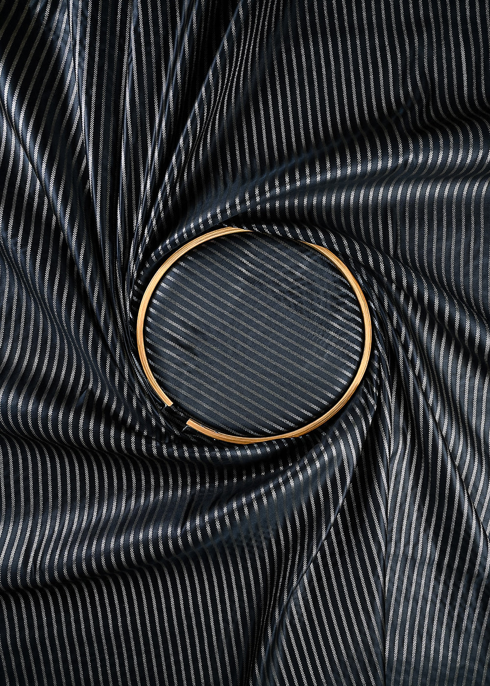 Black Banarasi Brocade Fabric With All Over Zari Handloom 25751