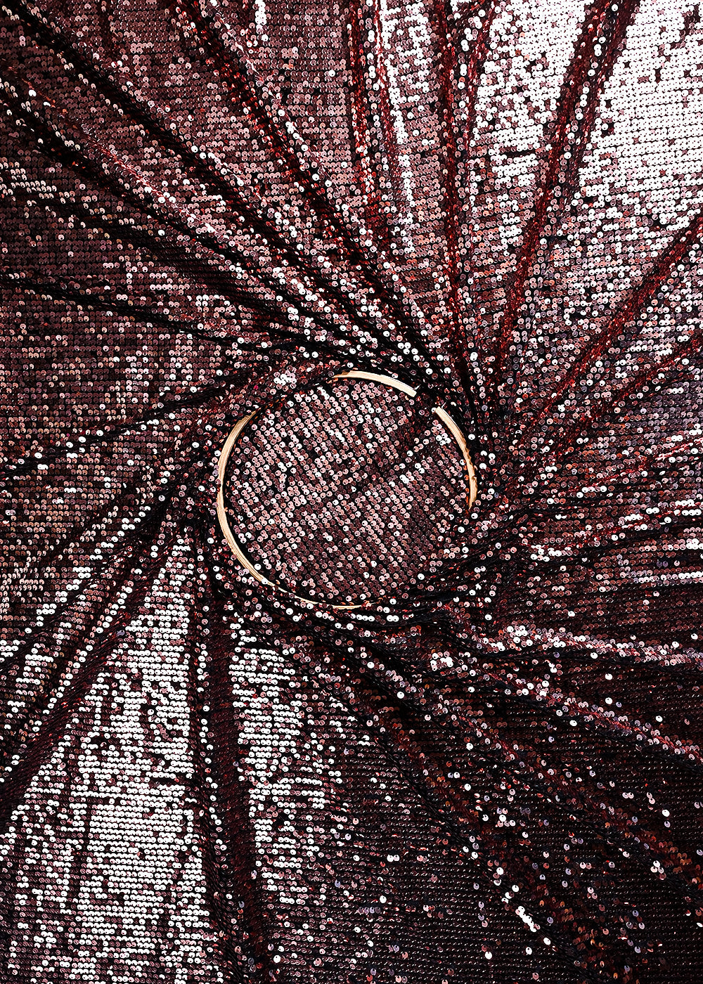 Black Velvet Fabric With All Over Sequins Work 26450
