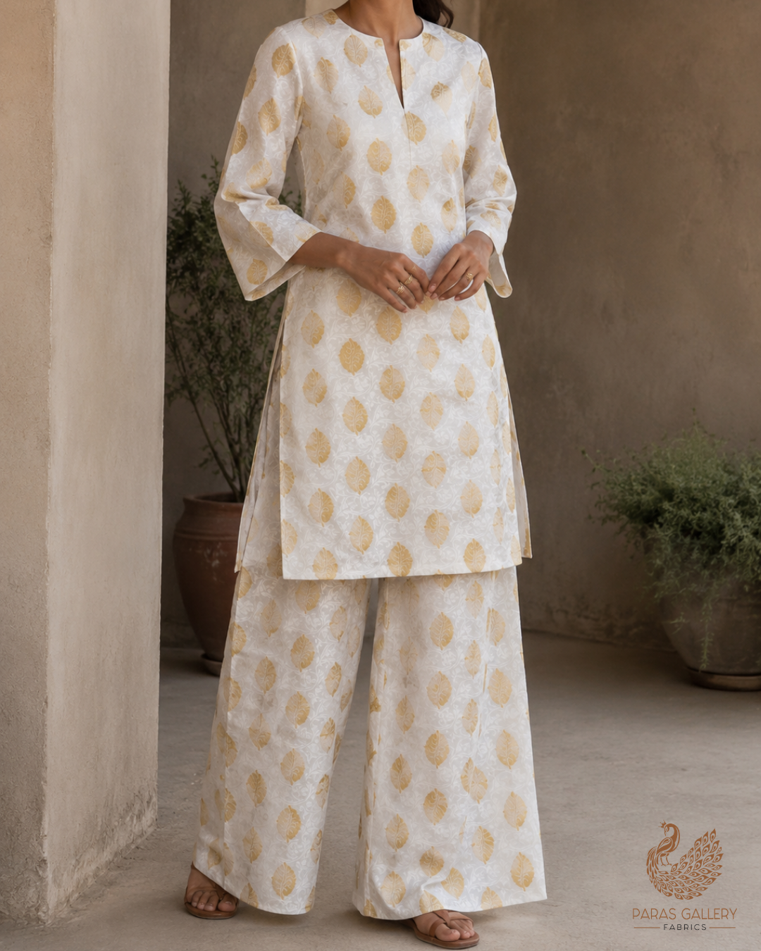 White Dyeable Silk Fabric With All Over Self And Zari Handloom 26502