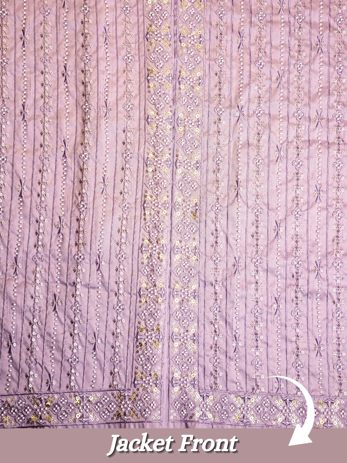 The Riwaayat – Unstitched Lavender Nehru Jacket Fabric for Men 12117