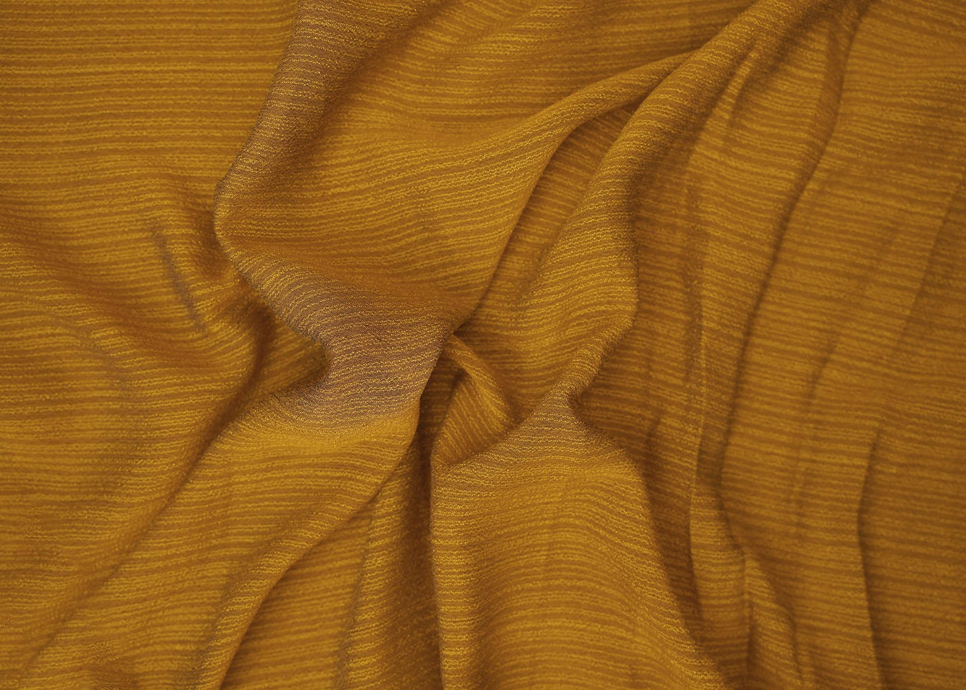 Dark mustard colored barbie chiffon fabric