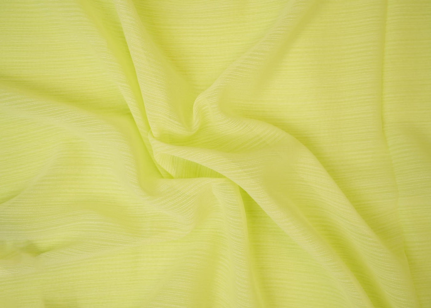 Neon green coloured barbie chiffon fabric