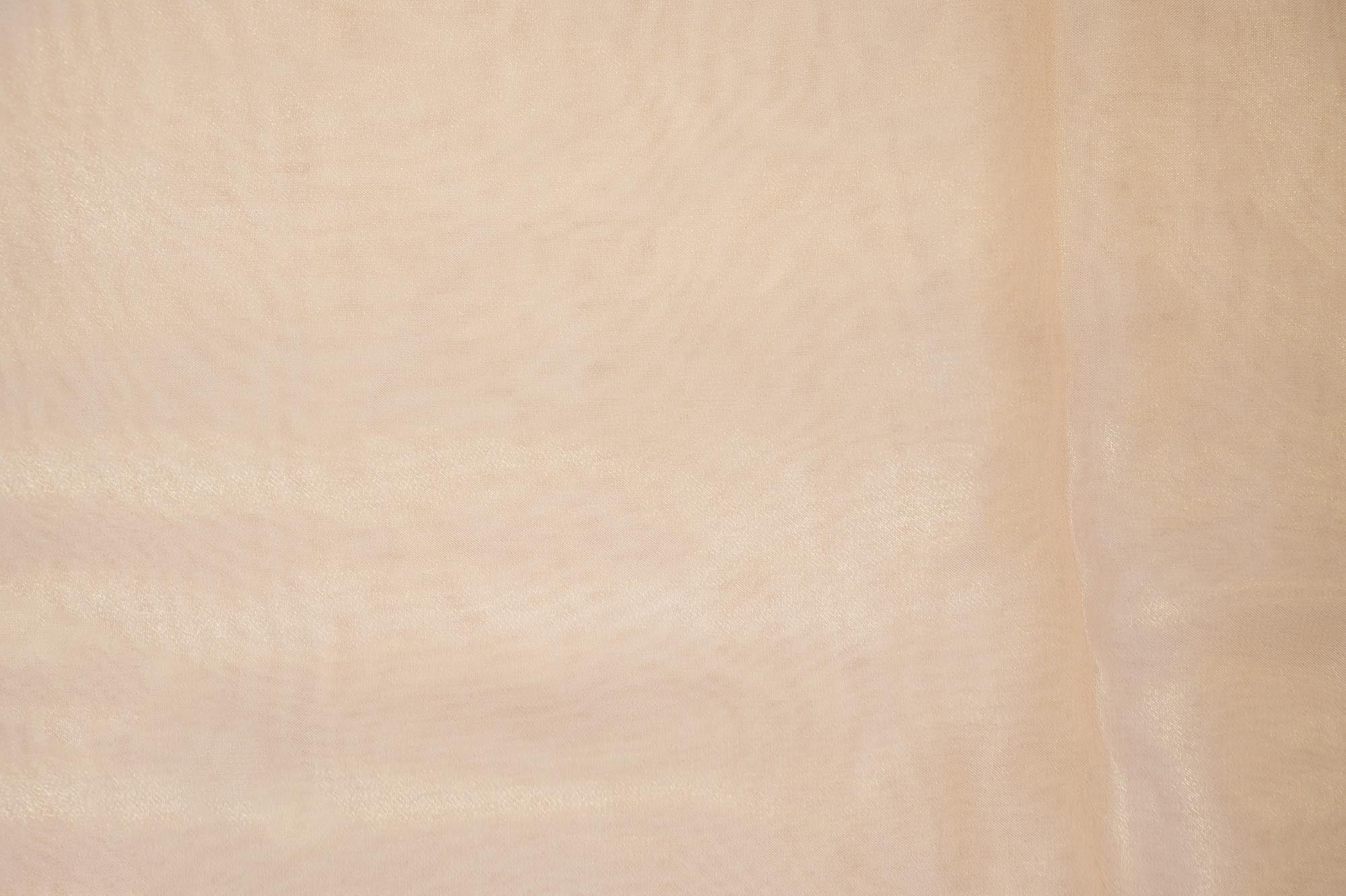 Peachy nude coloured glass oraganza fabric