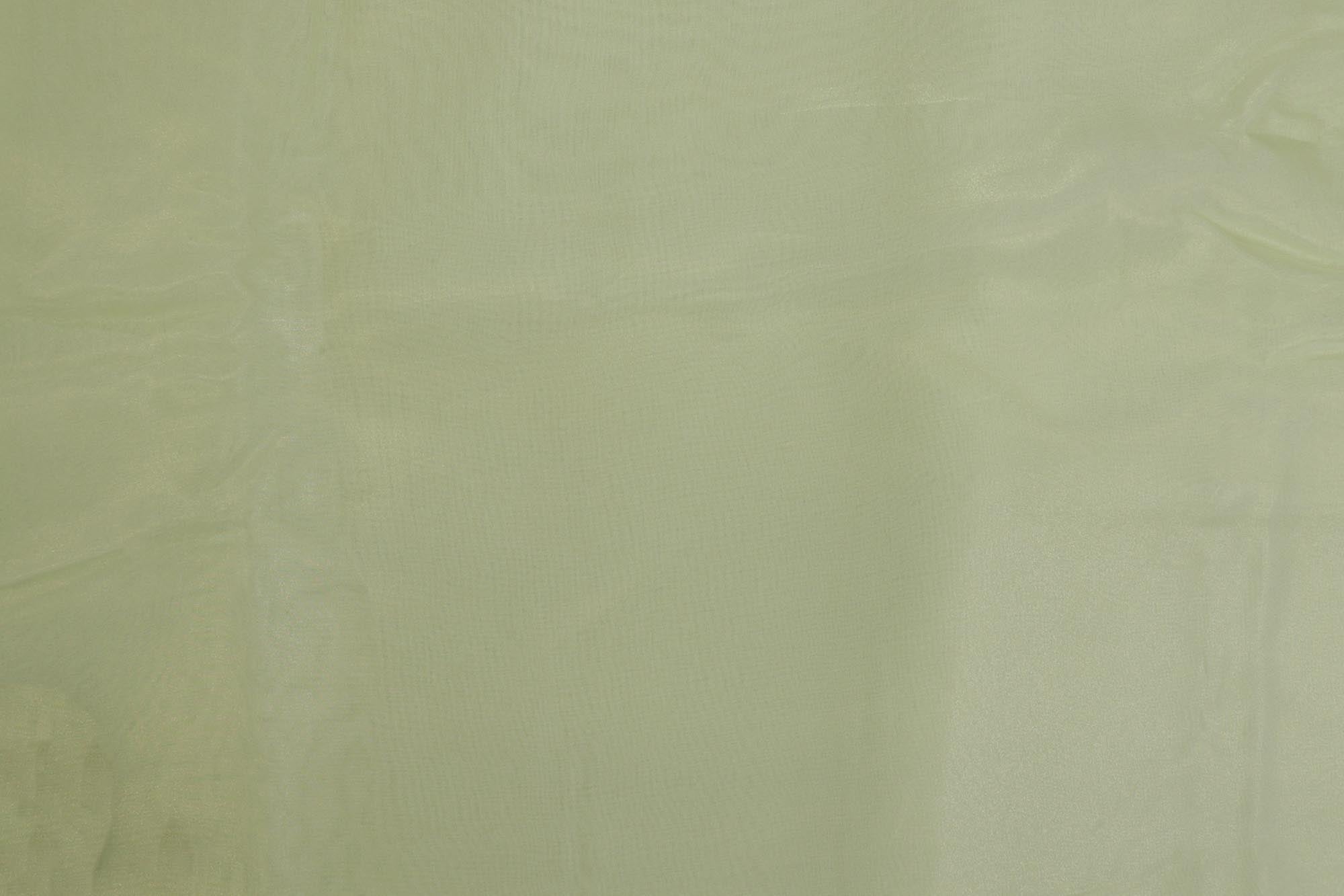 Light mint green coloured glass oraganza fabric