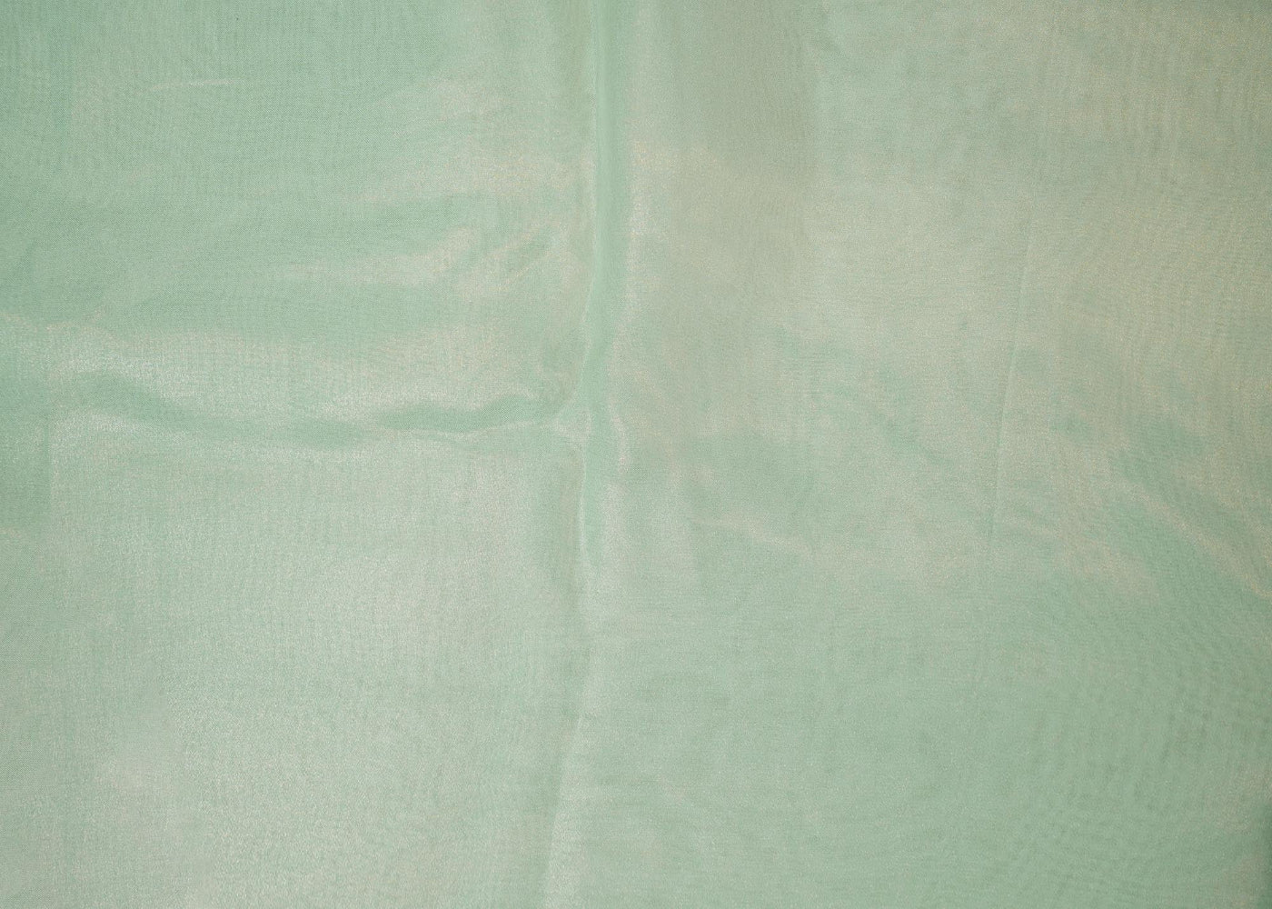 Sea green coloured glass oraganza fabric